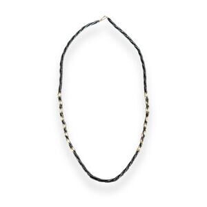 Vintage Genuine Borogue Pearl & Hematite 30" Necklace